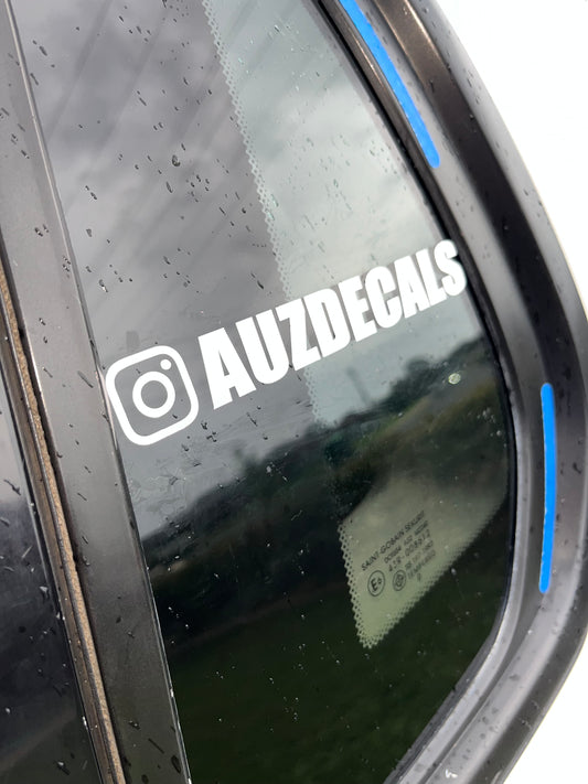 Custom Instagram Username Car Decal | Personalised IG Sticker