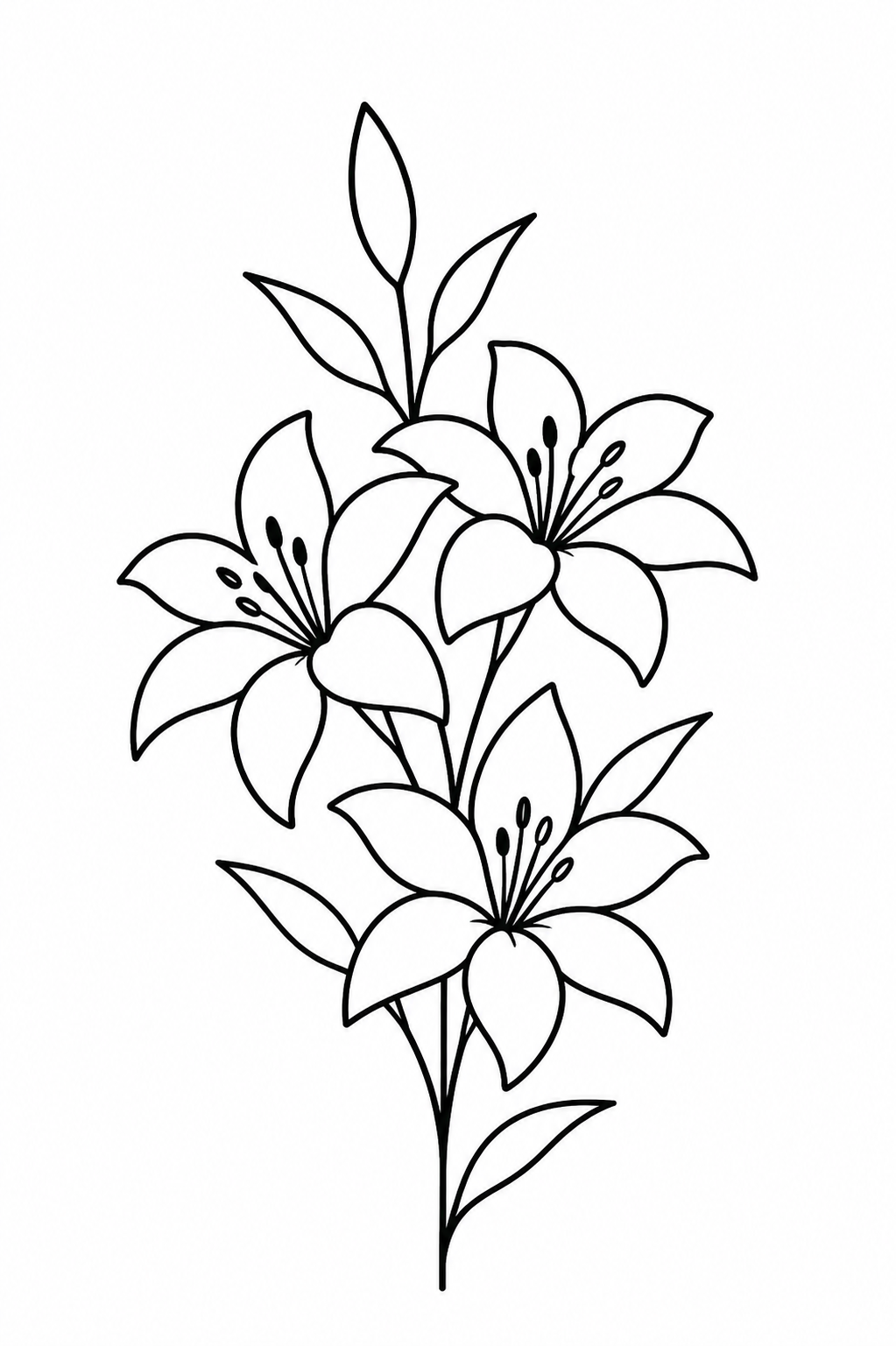 Floral Line Art Car Decal – Botanical Vinyl Sticker