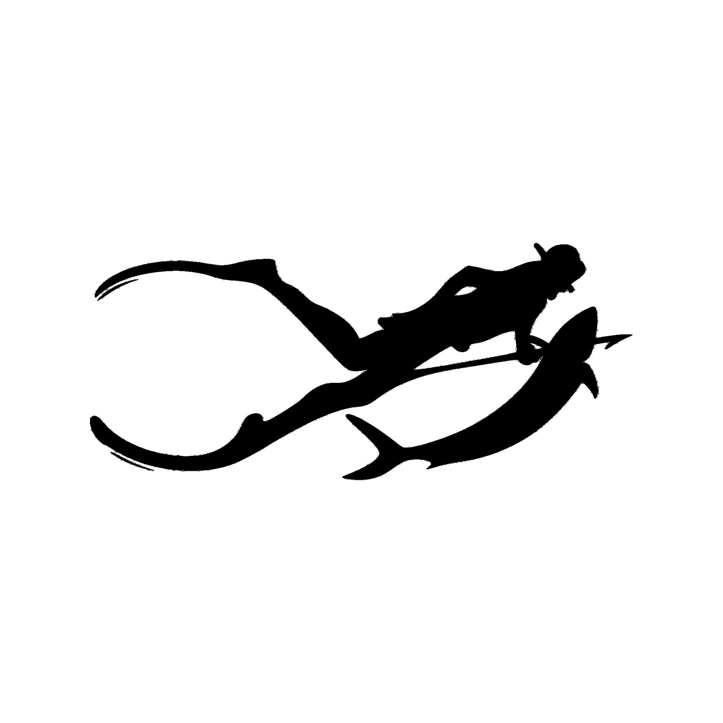 Spearo Diver Vinyl Decal