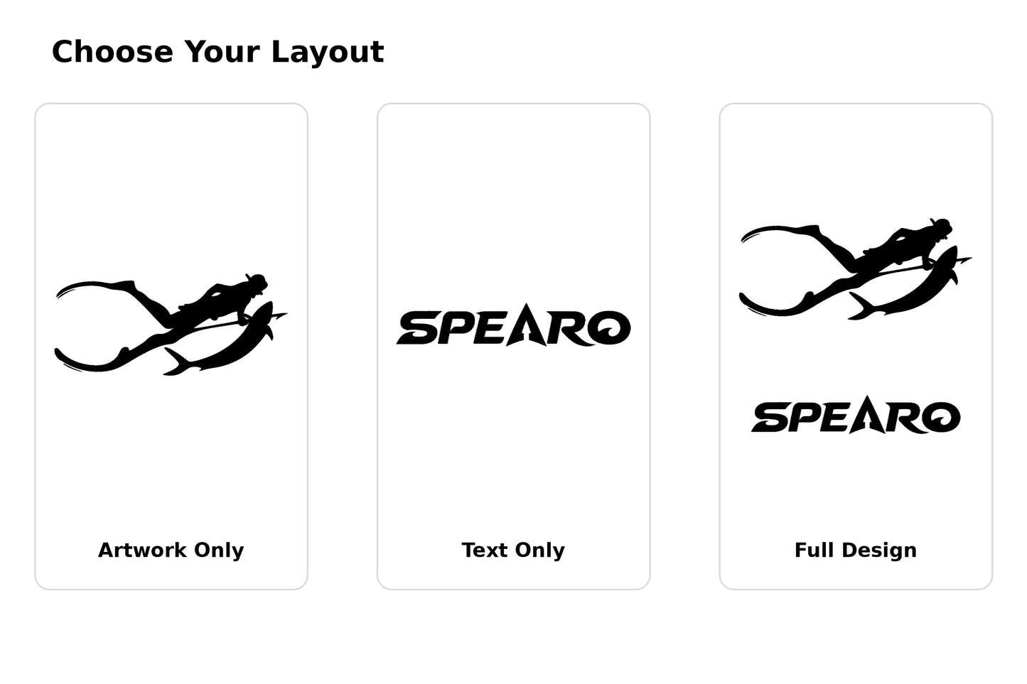 Spearo Diver Vinyl Decal