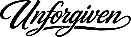 Unforgiven Script Edition vinyl decal design