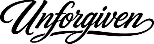 Unforgiven Script Edition vinyl decal design